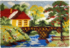 Brushed, vintage bargello needlepoint (2019)